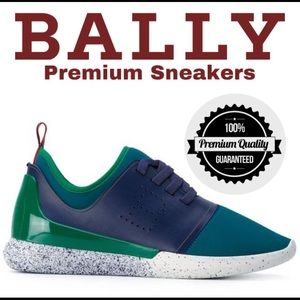 Designer Woman’s Bally AVELLE turquoise sneakers